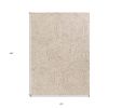 2' X 4' Sand And Beige Wool Geometric Hand Tufted Area Rug
