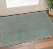 2' X 4' Slate Blue Hand Woven Area Rug