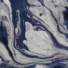 3' X 5' Blue Gray And Ivory Abstract Area Rug