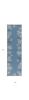 8' Blue Gray And White Fish and Coral Hand Hooked Runner Rug