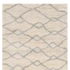 4' X 6' Ivory And Gray Chain Distressed Area Rug