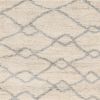 4' X 6' Ivory And Gray Chain Distressed Area Rug
