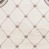 5' X 8' Ivory And Gray Floral Area Rug