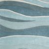 8' Blue Gray And Ivory Wool Hand Tufted Runner Rug