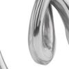 17" Silver Buffed Aluminum Modern Abstract Tabletop Sculpture