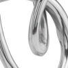 17" Silver Buffed Aluminum Modern Abstract Tabletop Sculpture