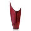 18" Red Aluminum Pointy Table Vase