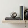 4" Silver Rough Hewn Faceted Sphere