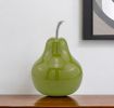 16" Green Aluminum Decorative Pear Tabletop Sculpture