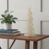 16" Glam Gold And Faux Crystals Christmas Tree Tabletop Sculpture