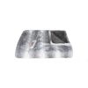 50" X 60" Gray And White Heated Electric Striped Throw Blanket