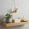 6" X 3" Gold Resin Climbing Man Hanging Dimensional Sculpture