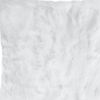 18" White Wool Throw Pillow