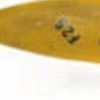 5" Yellow and Black Metal Hand Painted Airplane Wing Figurine Tabletop Sculpture