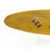 5" Yellow and Black Metal Hand Painted Airplane Wing Figurine Tabletop Sculpture