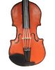 12" Orange And Black Metal Hand Painted Violin Figurine