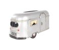 5" Silver Metal Hand Painted Decorative Air Stream inspried Tissue Box