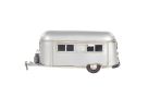 5" Silver Metal Hand Painted Decorative Air Stream inspried Tissue Box