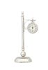 8" Nickel Metal Clock Post Tabletop Figurine