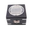 6" Nickel Metal Compass Clock Figurine