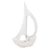 12" Nickel Aluminum Hand Painted Model Boat