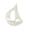 12" Nickel Aluminum Hand Painted Model Boat