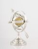 13" Nickel Metal Hand Painted Armillary Sphere Figurine