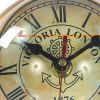 8" Gold Metal Hand Painted Pocket Watch Figurine
