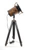 66" Brown And Bronze Metal Hand Painted Retro Movie Spotlight Figurine