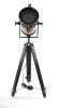 66" Brown And Bronze Metal Hand Painted Retro Movie Spotlight Figurine
