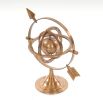 9" Brass Metal Hand Painted Armillary Figurine