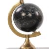 11" Brass And Black Metal 3 piece Hand Painted Figurine