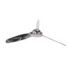 24" Nickel Metal Hand Painted Propeller Figurine Tabletop Sculpture