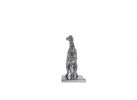 11" Nickel Metal Hand Painted Bucking Horse Figurine Tabletop Sculpture