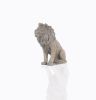 20" Natural Resin Hand Painted Lion Figurine