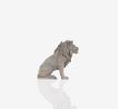20" Natural Resin Hand Painted Lion Figurine