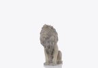 20" Natural Resin Hand Painted Lion Figurine