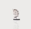 20" Off White Resin Hand Painted Horse Head Figurine