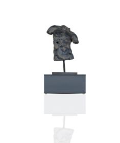 26" Stone Resin Hand Painted Male Torso Figurine
