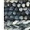 5' X 7' Ivory Blue And Gray Wool Striped Hand Woven Area Rug