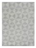 8' X 11' Gray and Light Gray Wool Geometric Hand Tufted Area Rug