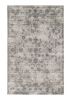 5' X 7' Beige Tan And Gold Abstract Hand Loomed Distressed Area Rug