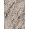 7' Ivory Machine Woven Abstract Geometric Indoor Runner Rug