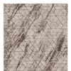 8' X 11' Ivory And Brown Geometric Area Rug