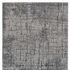 10' X 13' Gray and Ivory Abstract Area Rug