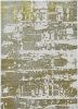 5' X 8' Ivory And Gold Abstract Area Rug