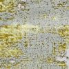 5' X 8' Ivory And Gold Abstract Area Rug