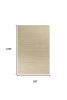 8' X 11' Tan And Ivory Hand Woven Area Rug