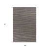 5' X 7' Blue Wool Abstract Hand Woven Area Rug