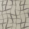 3' X 5' Ivory And Dark Gray Abstract Shag Area Rug